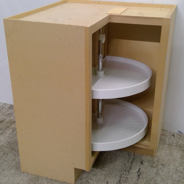 28.5 Inch Corner Base Cabinet With Turntable Lazy Susan For Kitchen