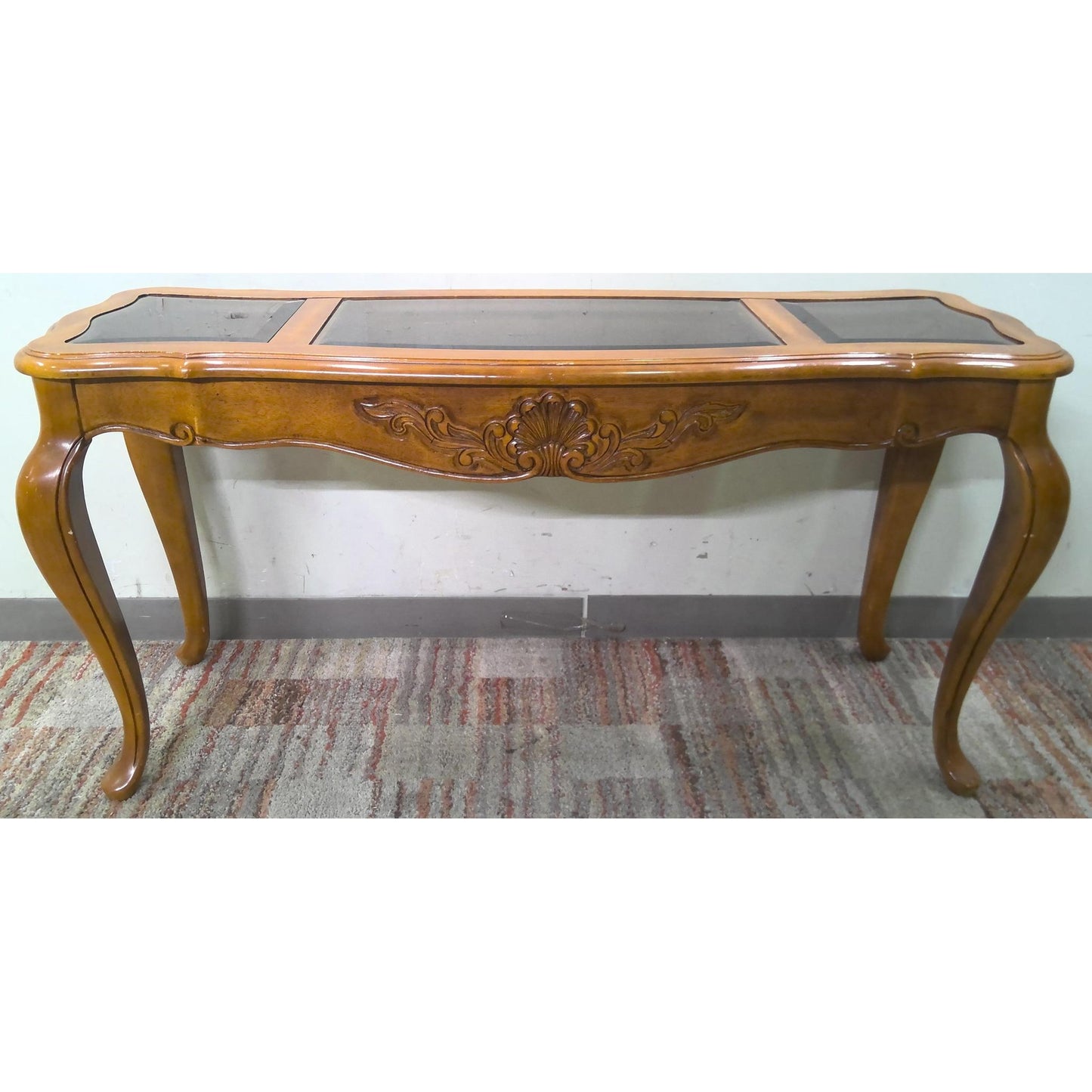 Glass Top Sofa Table