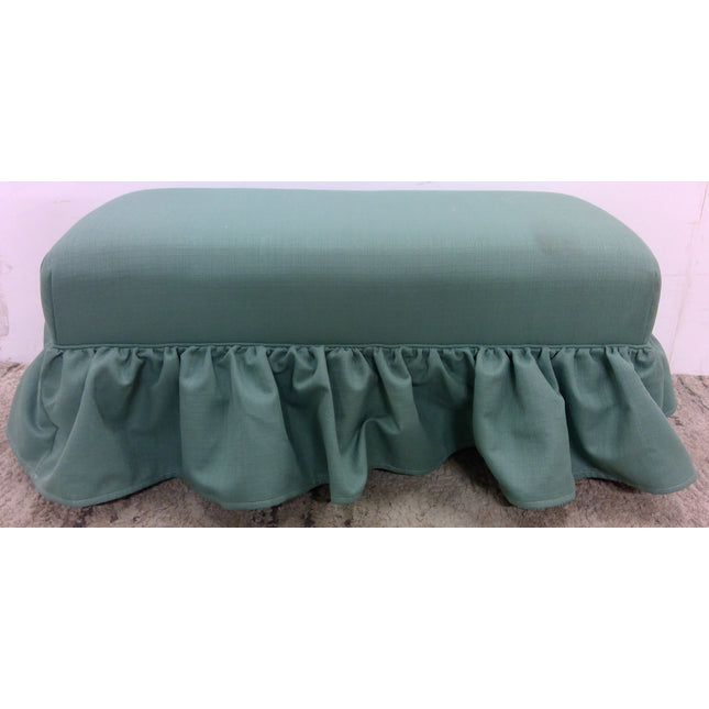 Green Ruffled Skirt Bench