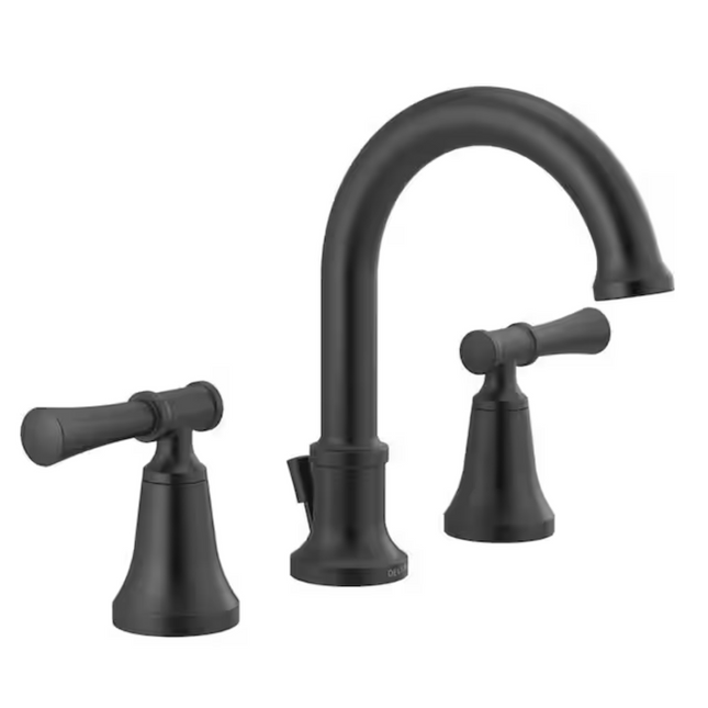 8 in. Widespread 2-Handle Bathroom Faucet in Matte Black