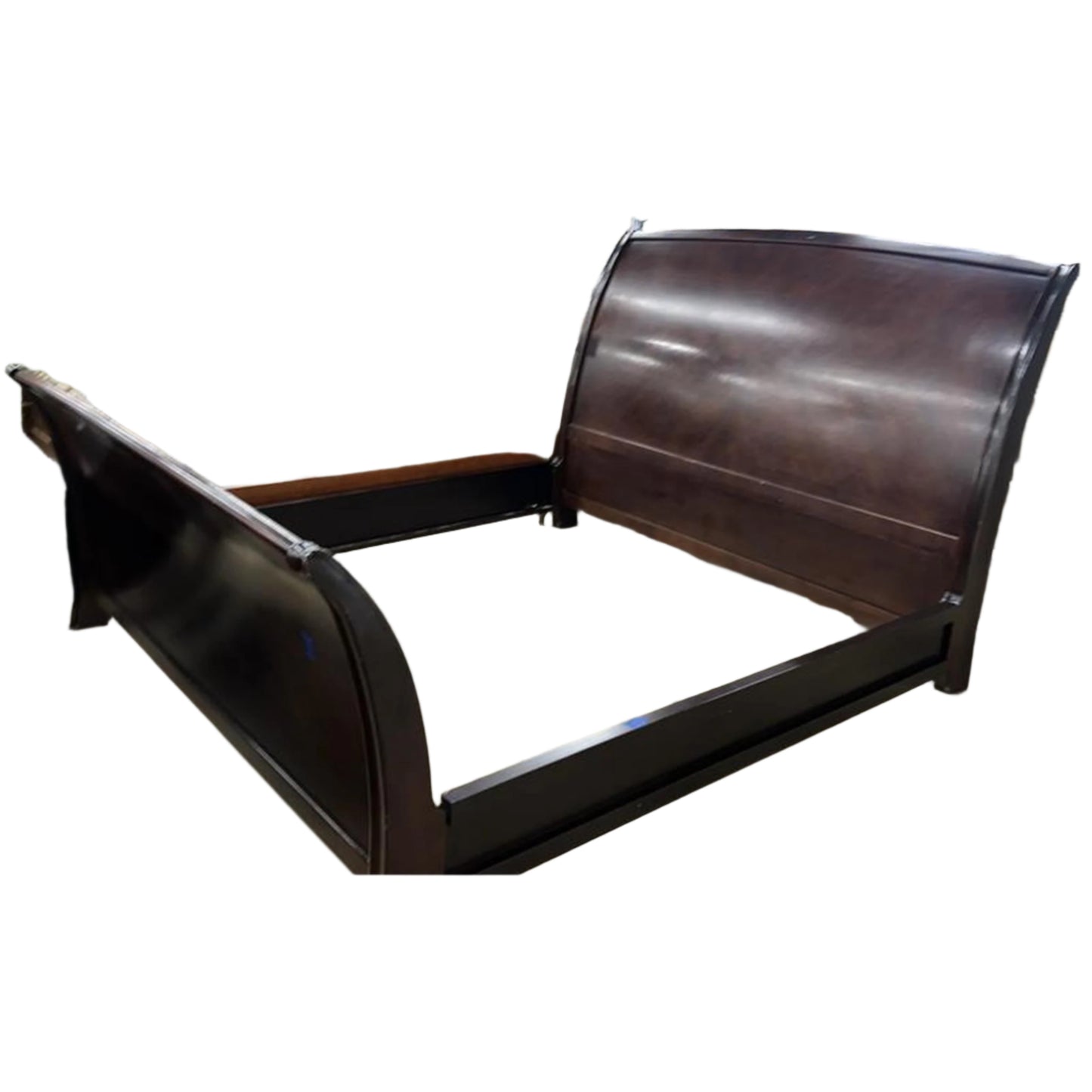 Espresso California King Sleigh Bed Frame