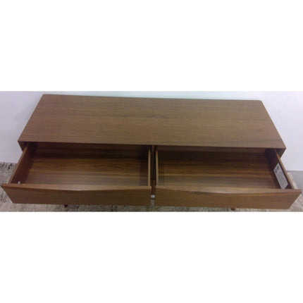 6-Drawer Walnut Double Dresser