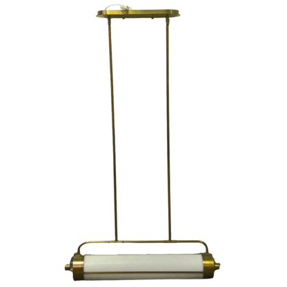 62" Linear Burnished Brass Chandelier