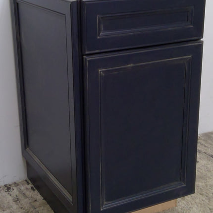 19" Blue Plywood Base Cabinet