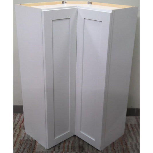 34" White Corner Cabinet