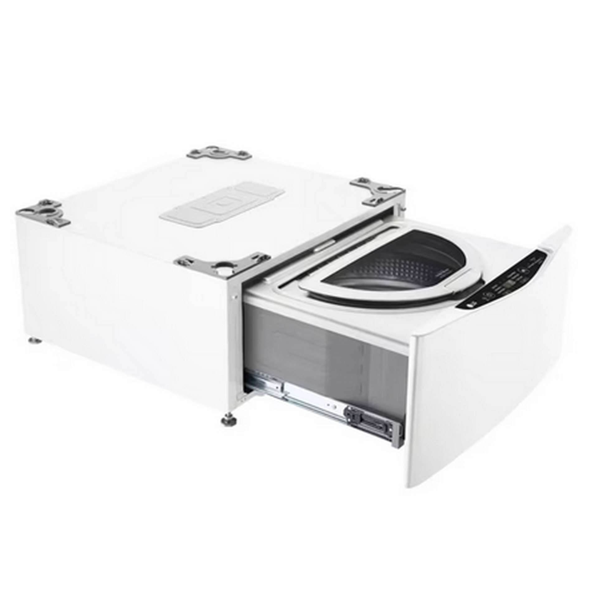 1.0 cu. ft. LG SideKick Pedestal Washer with TWINWash & Direct Drive Motor - White