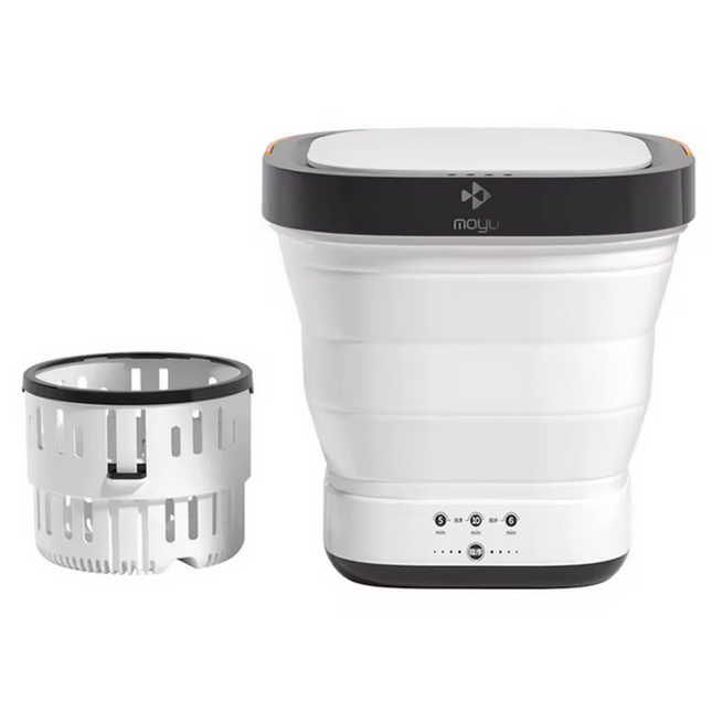 White Portable Foldable Mini Washer and Spin Dryer