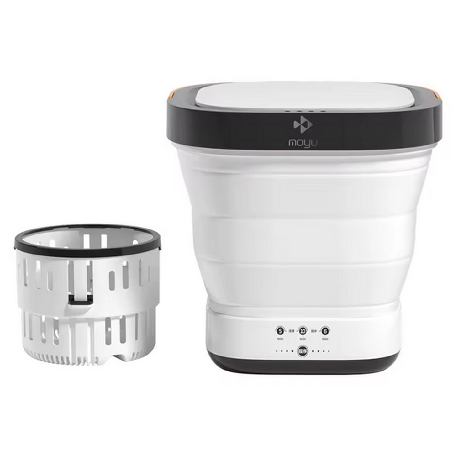 White Portable Foldable Mini Washer and Spin Dryer