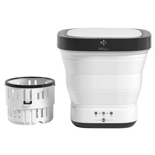 White Portable Foldable Mini Washer and Spin Dryer