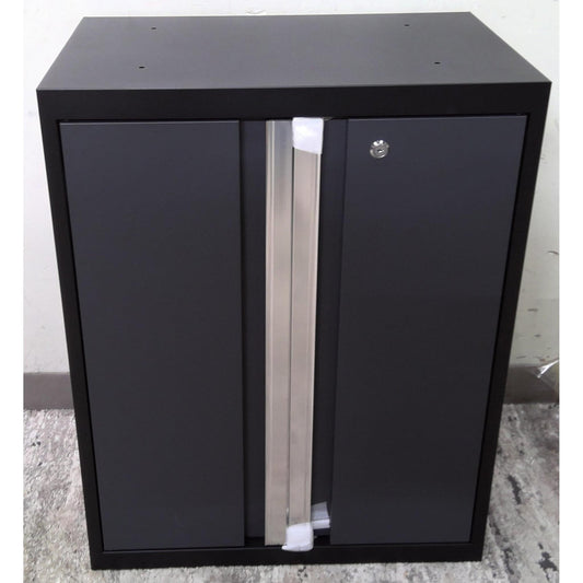 24" Black and Gray Steel Base Cabinet