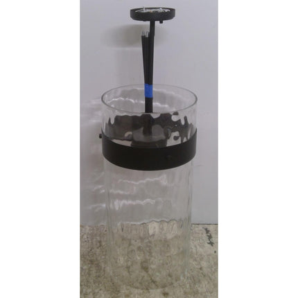 Black 12" Cylinder Pendant Light