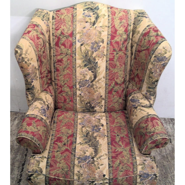 Floral Wingback Chair