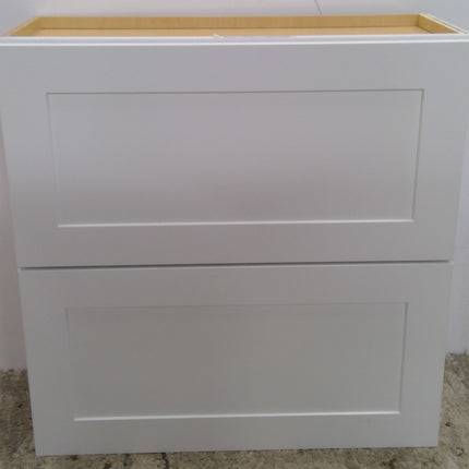 30" x 30" White Upper Cabinet with Flip Up Door