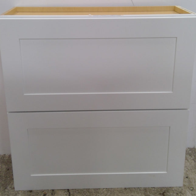 30" x 30" White Upper Cabinet with Flip Up Door