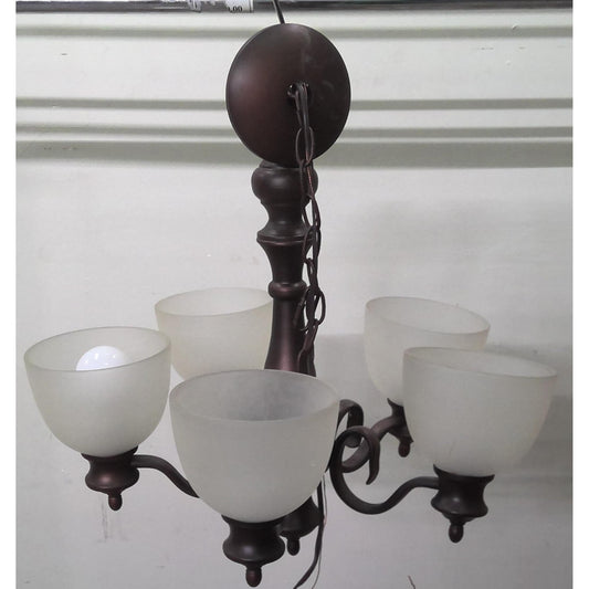 5-Light Bronze Chandelier