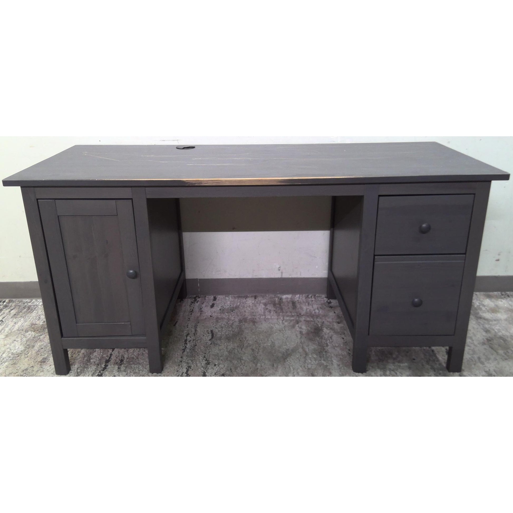 61" Gray Desk