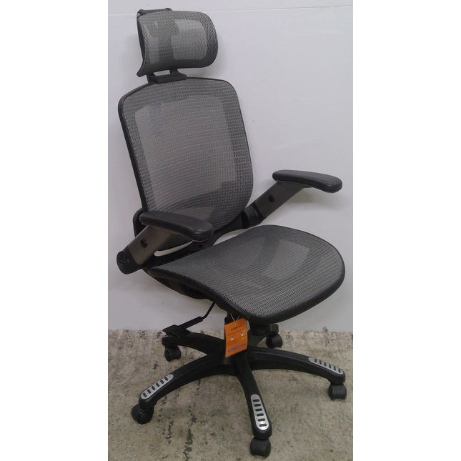 Gray Mesh Ergonomic Office Chair with Headrest (Added 07/22/2026)