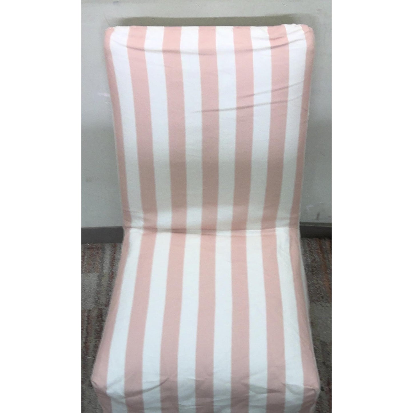 Pink Striped Dining Chair