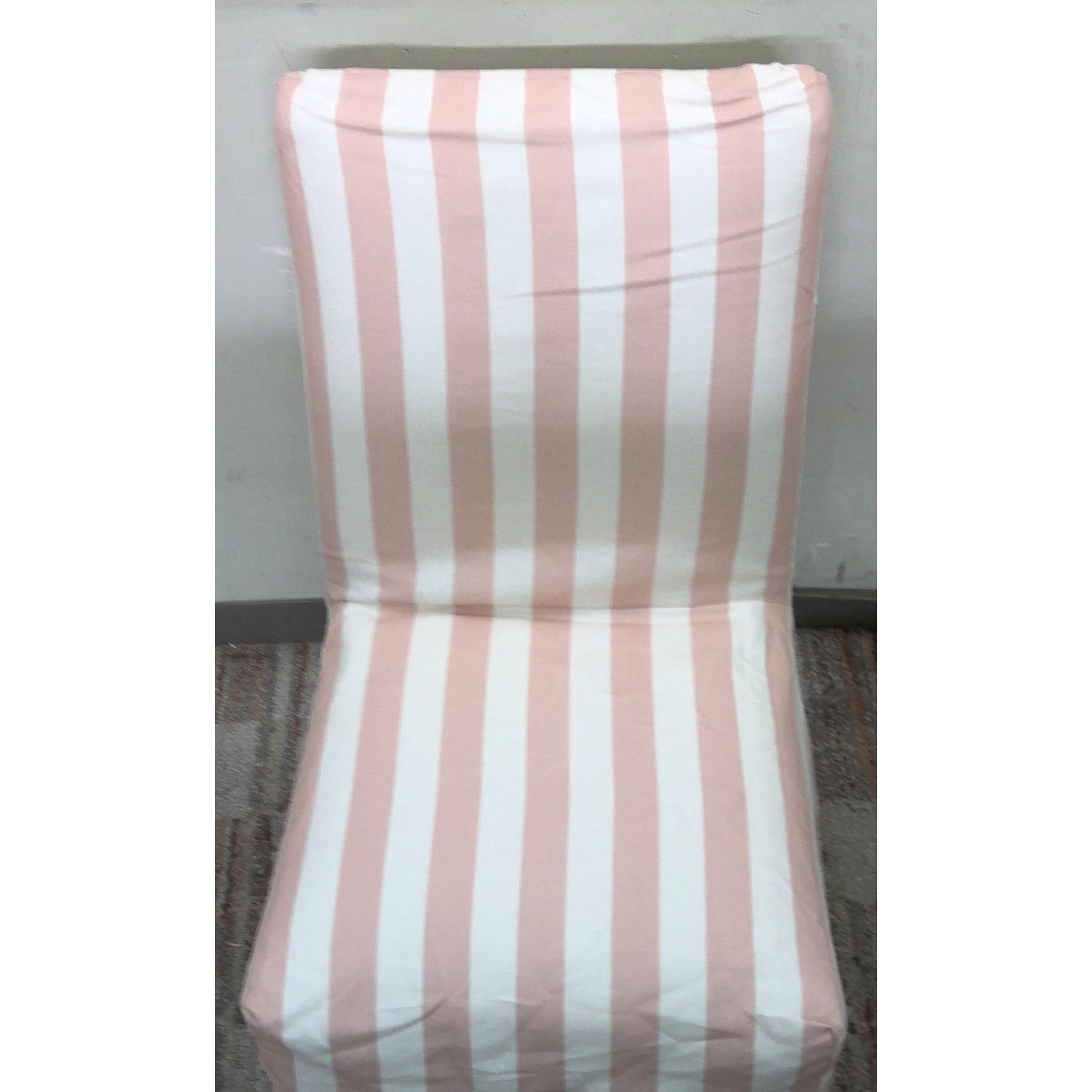 Pink Striped Dining Chair