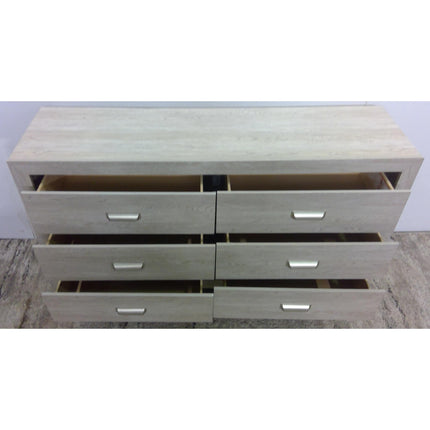 58.5" Gray 6-Drawer Dresser (Added 07/29/2026)