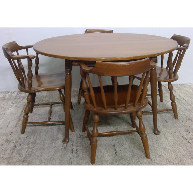 Round Wood Dining Table with 4 Chairs (Added 07/22/2026)