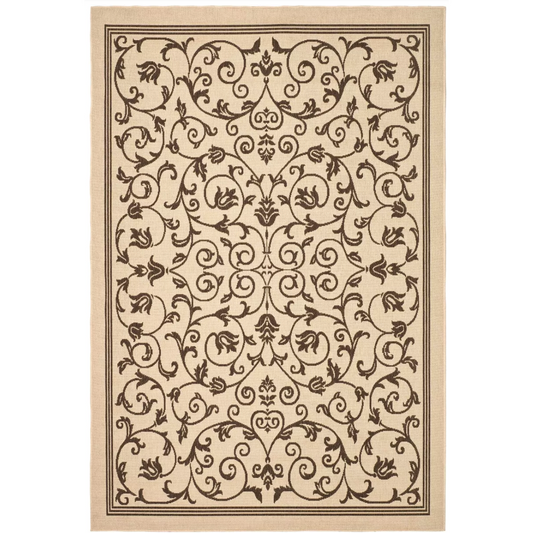 9' x 12' Heirloom Gate-Patterned Outdoor Rug