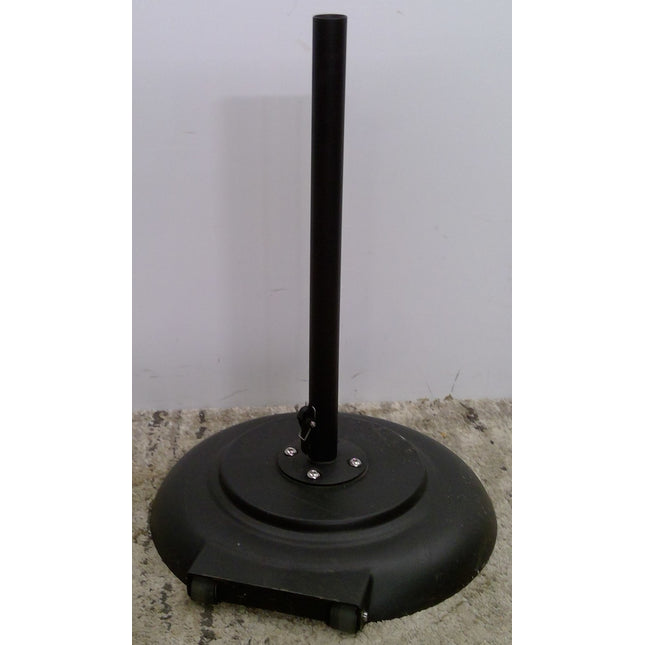 Black Metal Umbrella Base with Casters