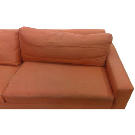 105" Orange Sofa