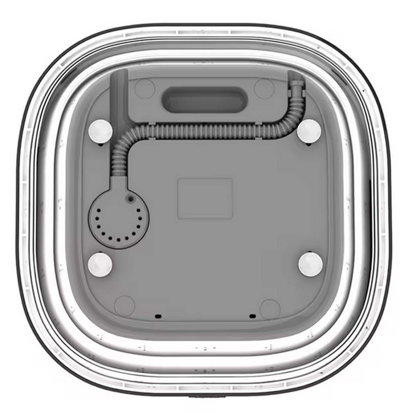 White Portable Foldable Mini Washer and Spin Dryer