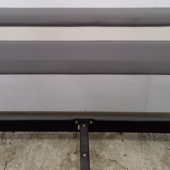 Full Gray Bed Frame with LED Lighting