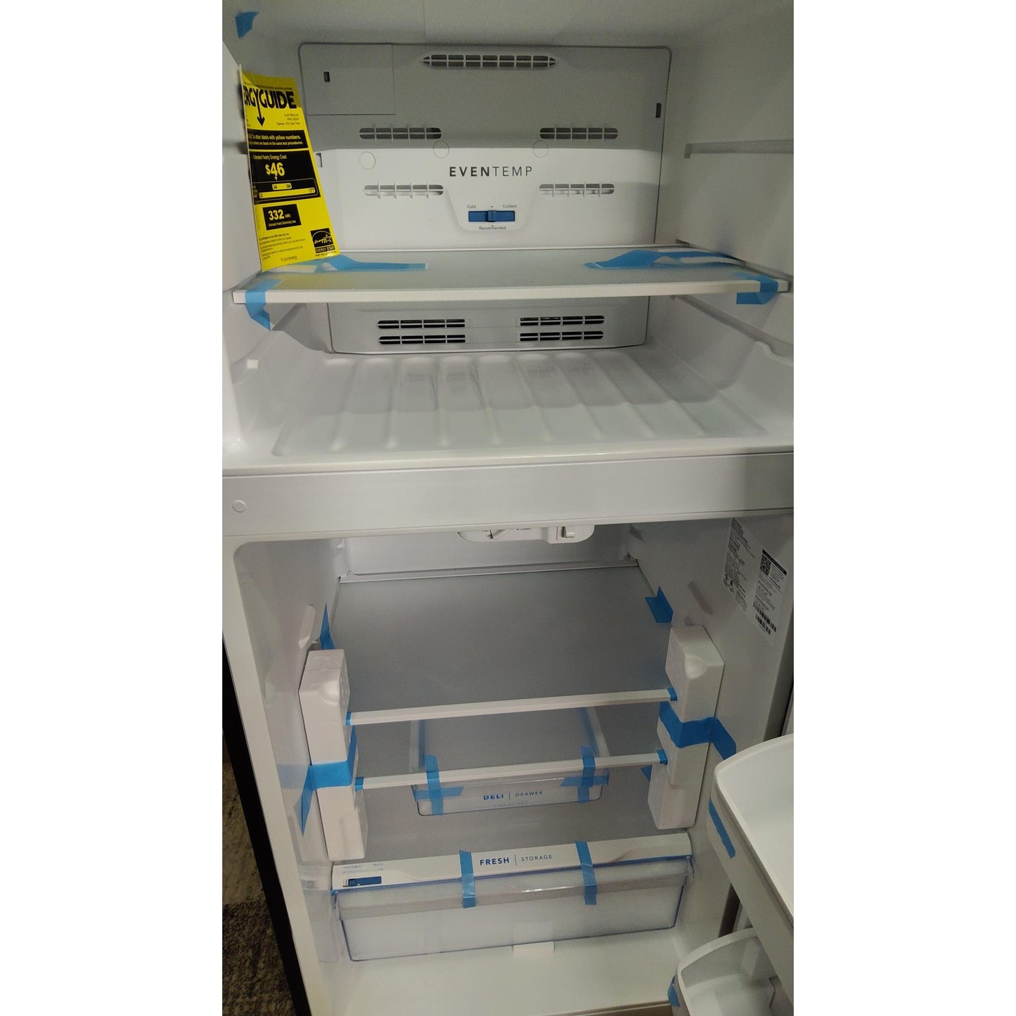 Black Frigidaire Top Freezer Regrigerator