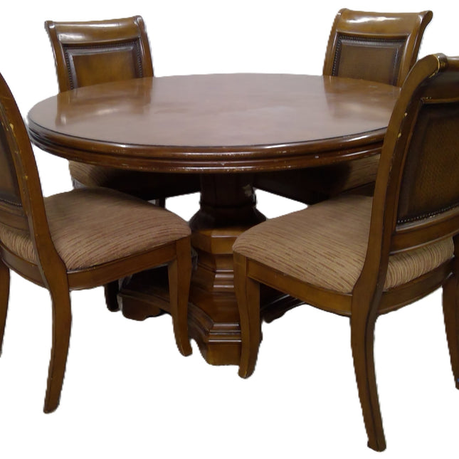 Round Dining Table with 4 Chairs