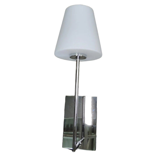 1-Light Polished Chrome Sconce, front