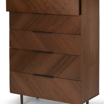 Nera 5-Drawer Chest - Walnut