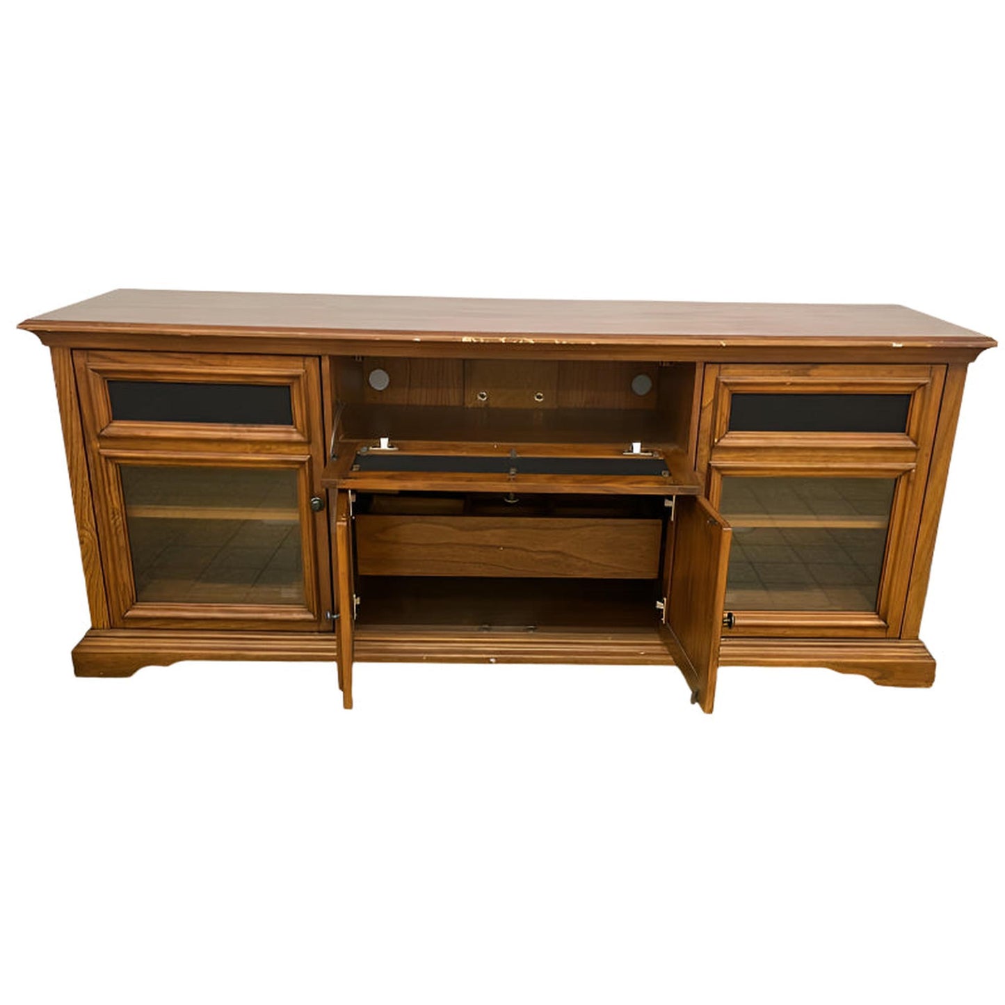 Brown Wooden TV Stand
