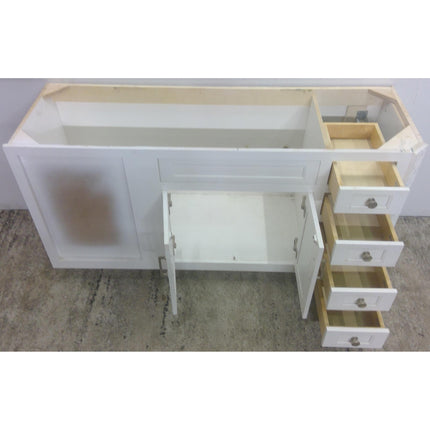 66" White Blind Corner Sink Base Cabinet