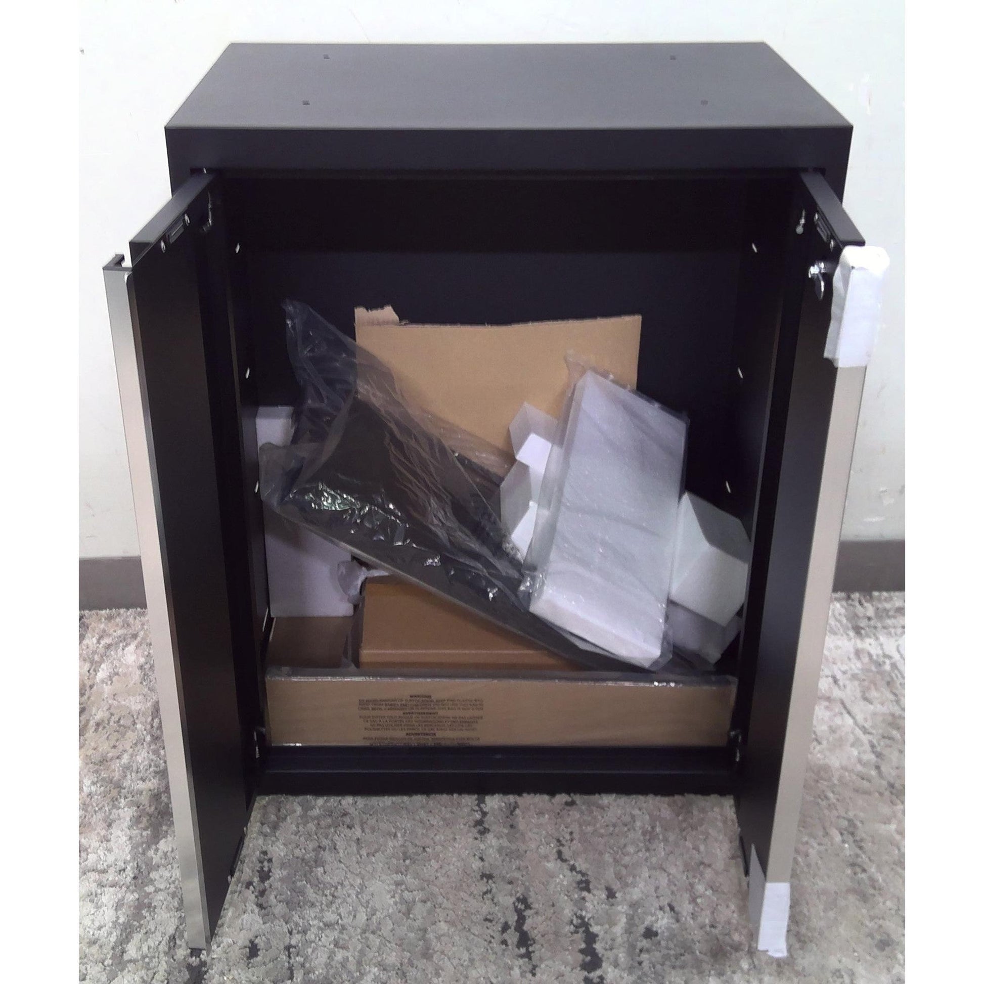 24" Black Steel Base Cabinet