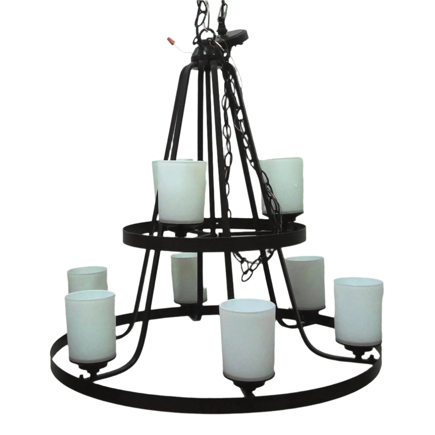 9-Light Black Transitional Chandelier