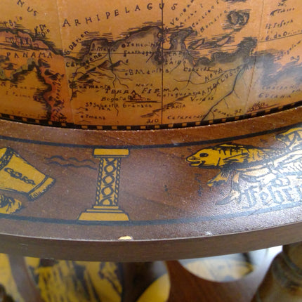 Antique-Style Minerva Globe Bar Cabinet