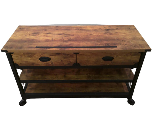 Rustic Pine TV Stand, front