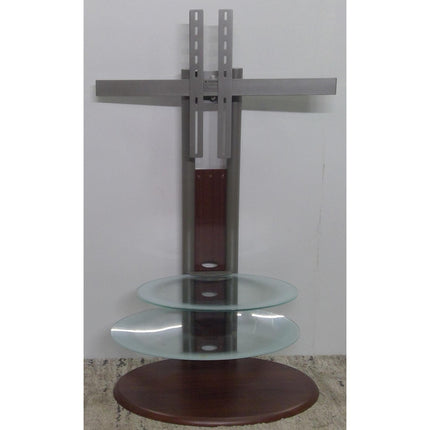 TV Stand with Swivel Mount and 2 Glass Shelves (Added 07/24/2026)