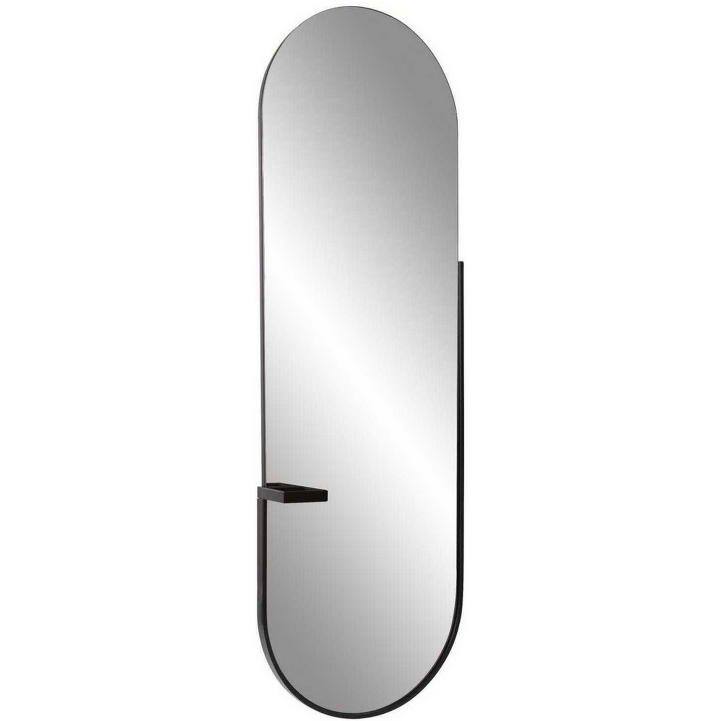 Matte Back Oval Wall Mirror