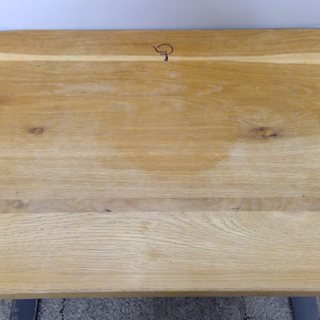 48" x 24" Cafe Table with Wood Top and Metal Legs