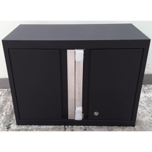 24" Black Steel Upper Cabinet