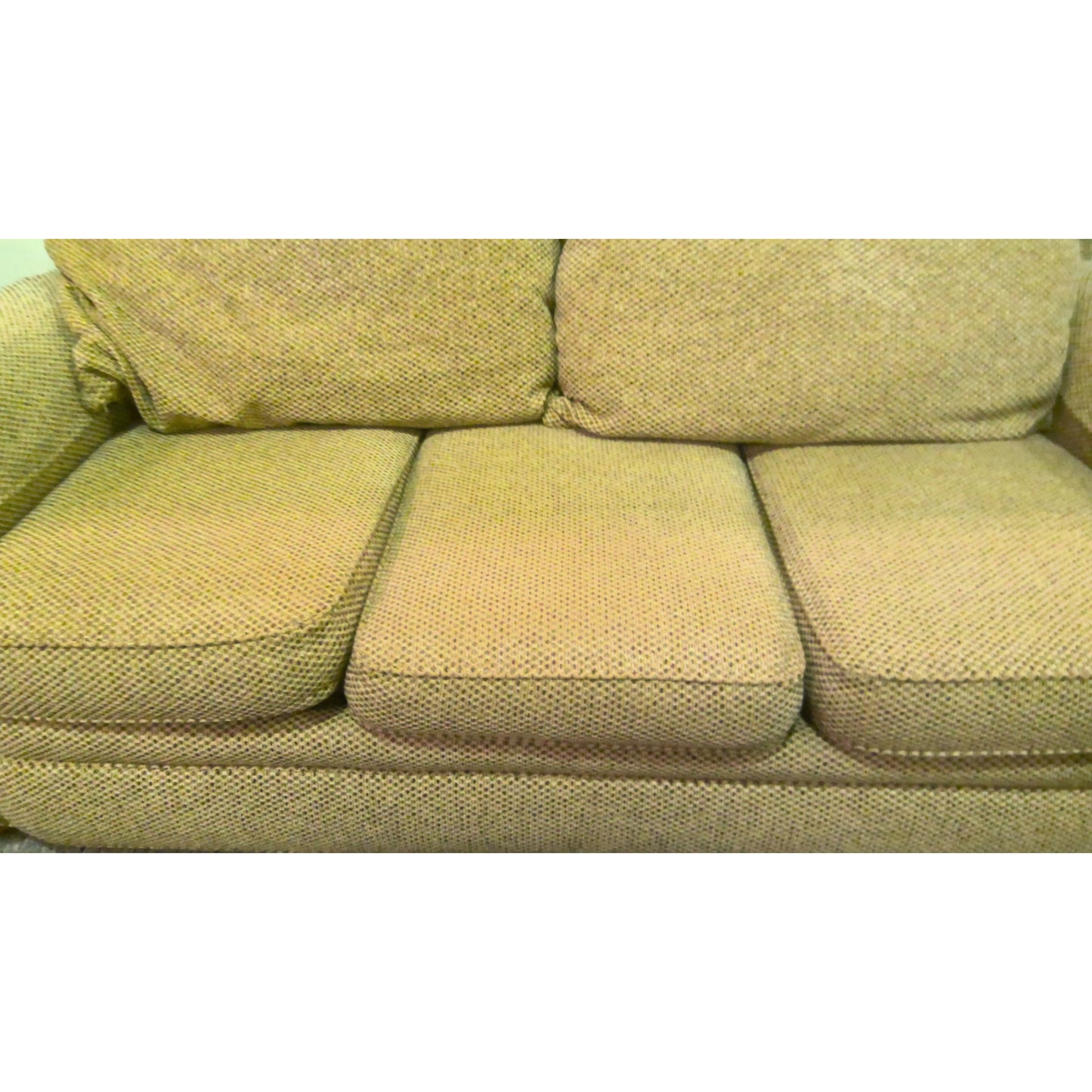 Brown Three-Seater Sofa