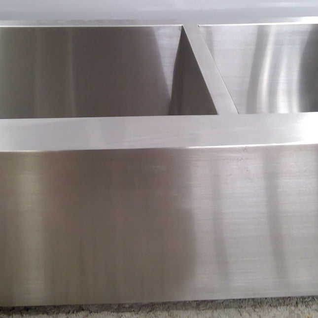 36" Undermount Apron Front Double Bowl Stainless Steel Sink