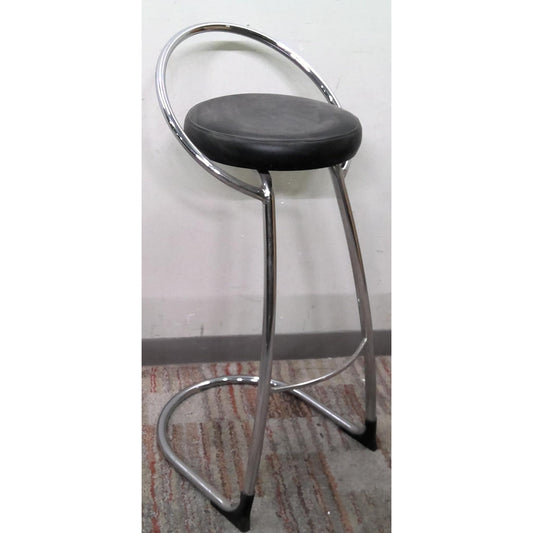 Black and Chrome Barstool