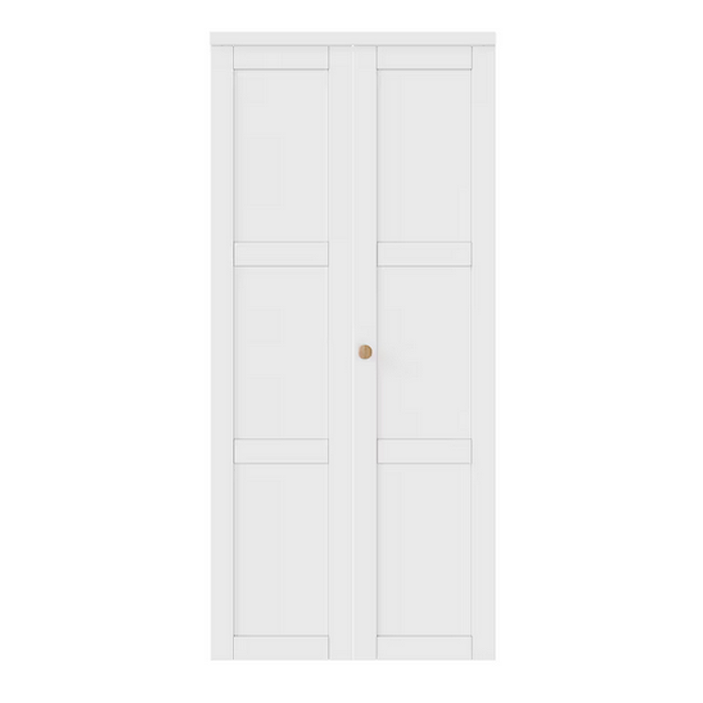 36-in x 80-in White 1-Panel Smooth Solid Core Prefinished MDF Closet Door