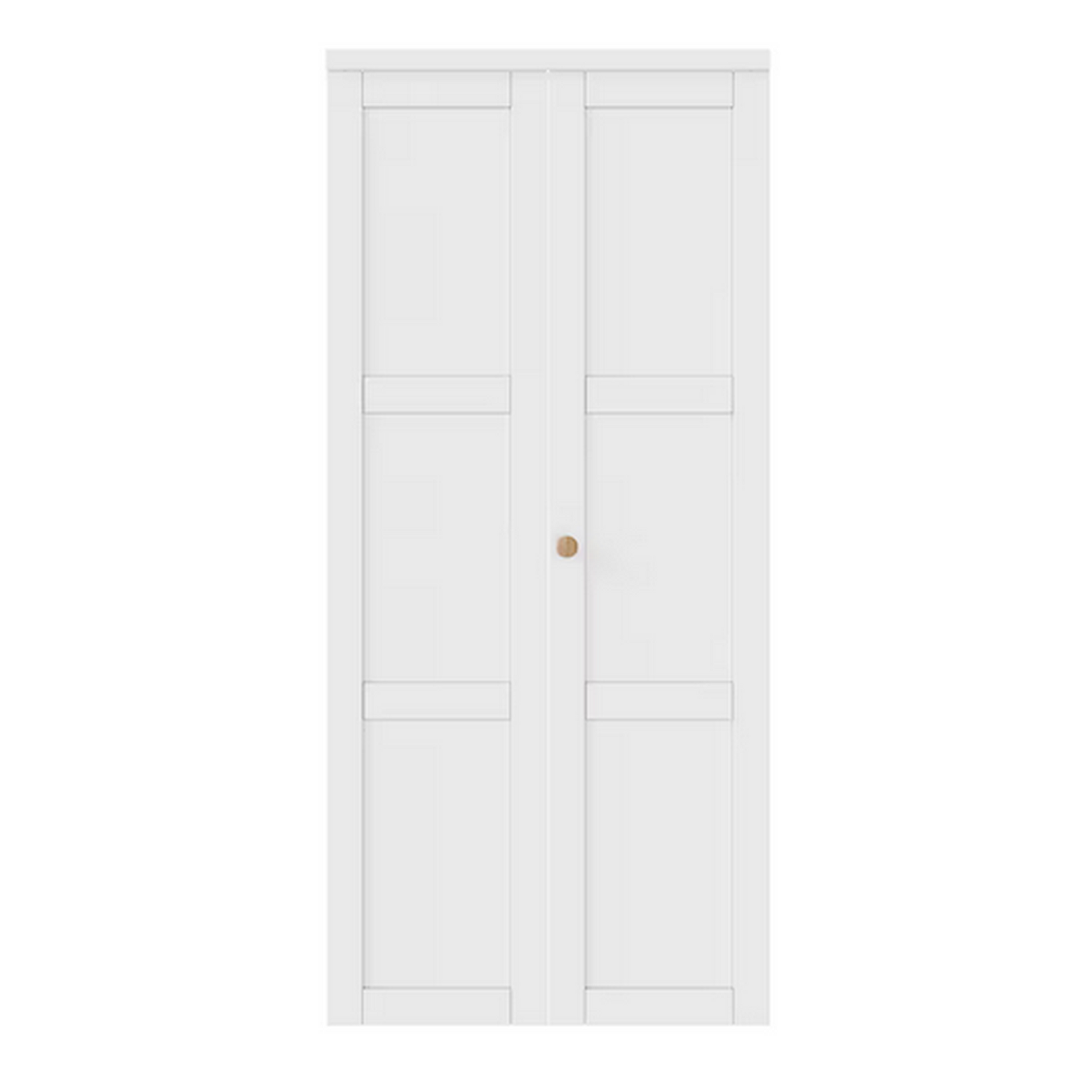 36-in x 80-in White 1-Panel Smooth Solid Core Prefinished MDF Closet Door