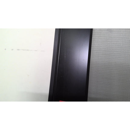 38" x 95" Black Storm Door with Retractable Screen